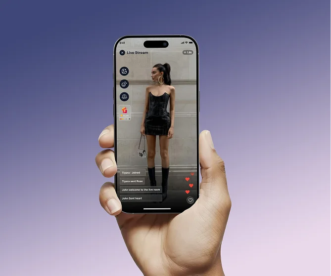Live stream home screen