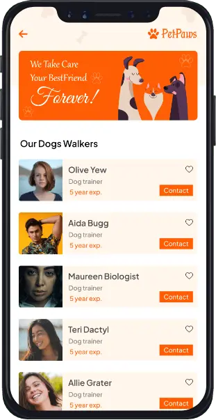 Customer App Home Screen
