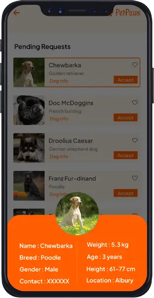 Dog Walker App Features