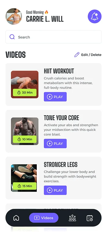 Trainer Mange  Fintenss Video 