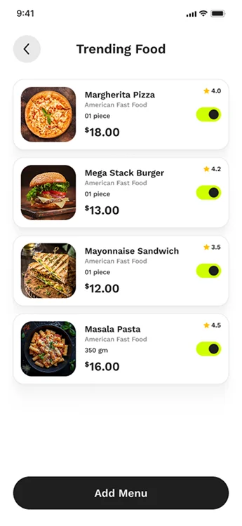 Restaurant Trending Food 