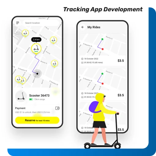 Popular Tracking  App Screen 
