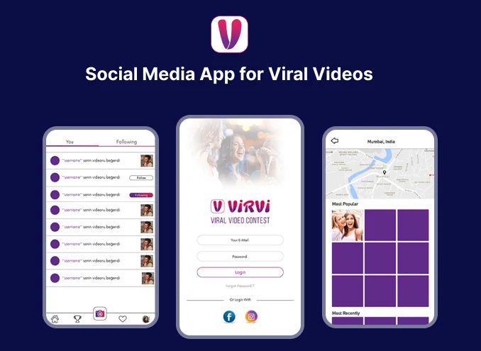 Social Media App for Viral Videos