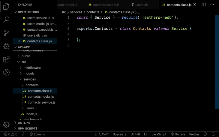 service class. service class.